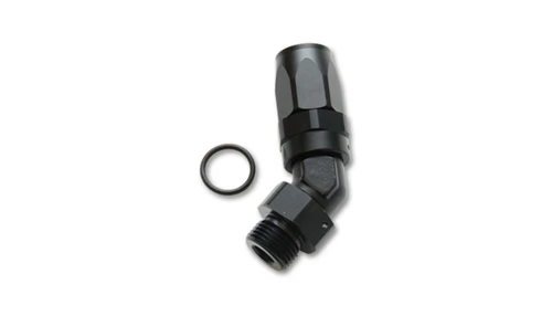 Vibrant Performance Aluminum -6AN 45 Degree Hose End Fitting - 9/16-18 Thread
