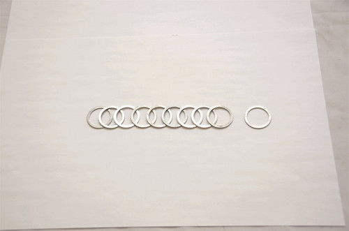 Vibrant Performance Aluminum Crush Washers - Set of 10 for Automotive Adapter Fittings