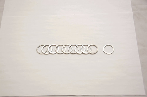 Vibrant Performance Aluminum Crush Washers - Set of 10 for Automotive Adapter Fittings