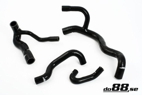 do88 Radiator Hose Kit for 1990-1992 Audi S2 2.2T (3B) - Black