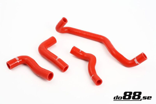 do88 Volvo C30, C70, S40, V50 Turbo Heater Hoses Kit - Red (Part Number: DO88-KIT39R)