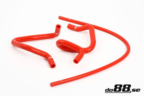 do88 Volvo 940 1992-1998 Coolant Hose Set with Red Accents - Part Number DO88-KIT33R