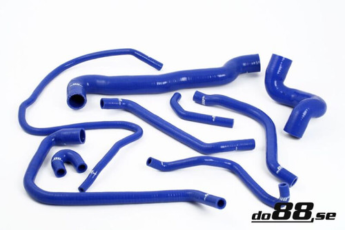 do88 Saab 900 and 9-3 Turbo 1994-2000 Blue Coolant Hose Kit - Part Number DO88-KIT27
