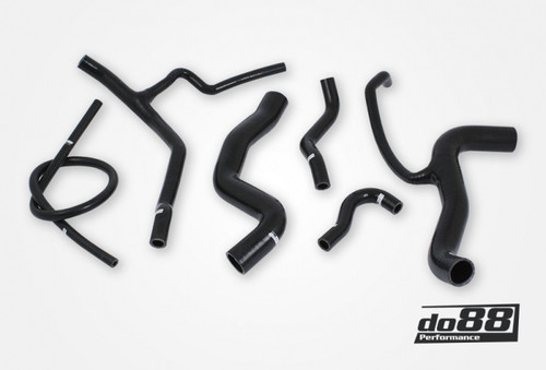 do88 Volvo 740, 780, 960 Turbo 16V Coolant Hoses Kit - Black