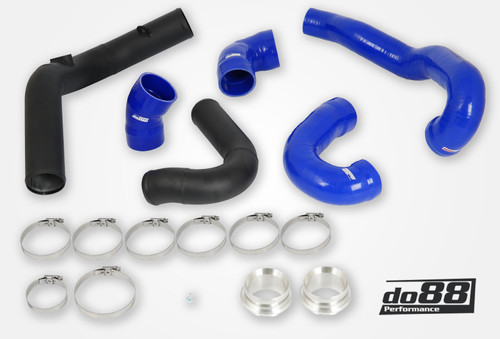 do88 Pressure Pipes with Blue Hoses for Saab 9-5 2.8T V6 (2010-2011) – Enhanced Engine Cooling System