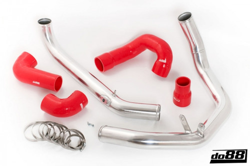 do88 Intercooler Pressure Pipes with Red Hoses for Saab 9-3 2.0T (2003) – Part TR-120R-DO88