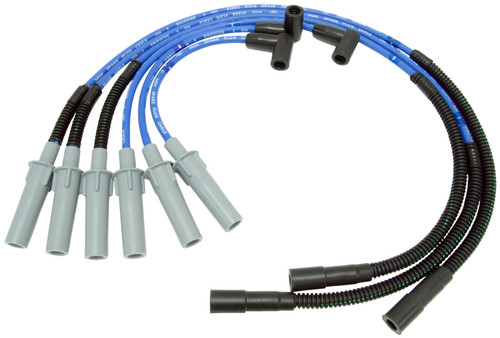 NGK Jeep Wrangler Spark Plug Wire Set Part 53141 – Ultra-Low Resistance Magnetic Core Cables