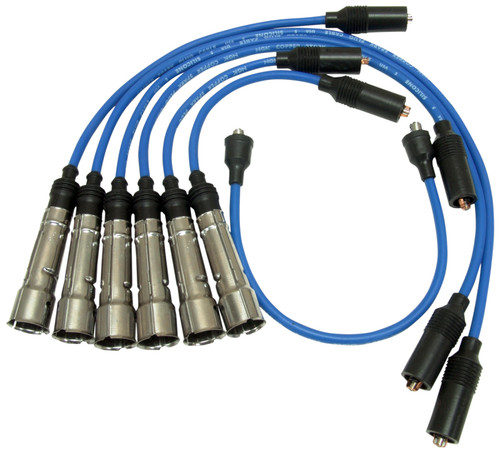 NGK Volvo 164 Spark Plug Wire Set Part Number 54399 – Tinned Copper Core Wires with Premium Silicone Insulation