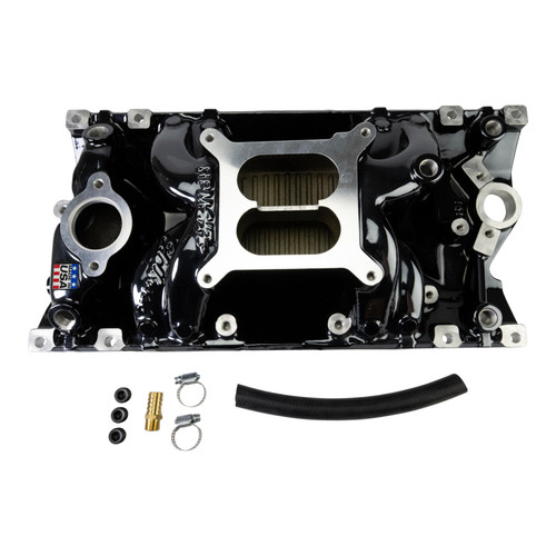 Edelbrock RPM Air-Gap Intake Manifold for Small-Block Chevy Vortec with Black Plasma Finish