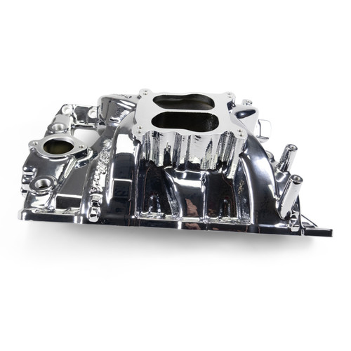 Edelbrock Performer RPM Pontiac Intake Manifold with Chrome Plasma Finish - Part #7156-CP