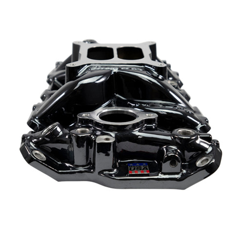 Edelbrock 2701-BP Performer EPS Intake Manifold for Chevy Small-Block V8 with Black Plasma Finish