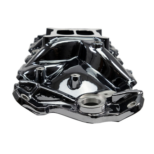 Edelbrock 2701-BP Performer EPS Intake Manifold for Chevy Small-Block V8 with Black Plasma Finish
