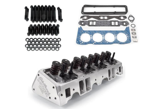 Edelbrock Chevy Small Block E-Street Cylinder Heads Part 2240 with Install Kit