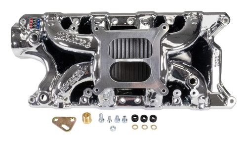 Edelbrock Ford Small-Block 289-302-347 RPM Air-Gap Intake Manifold with Chrome Plasma Finish