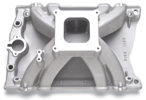 Edelbrock Victor Oldsmobile 455 Intake Manifold Part #2810 for High-Performance Drag Racing