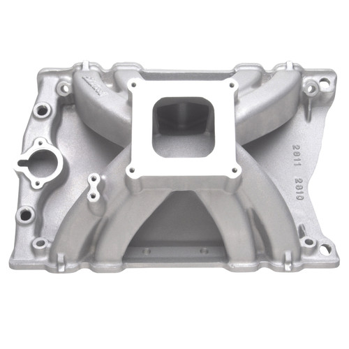 Edelbrock Victor Oldsmobile 455 Intake Manifold Part #2810 for High-Performance Drag Racing