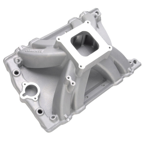 Edelbrock Victor Oldsmobile 455 Intake Manifold Part #2810 for High-Performance Drag Racing