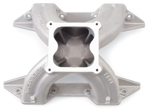 Edelbrock Super Victor Chrysler 440 Max Wedge Intake Manifold with 4500 Series Carburetor