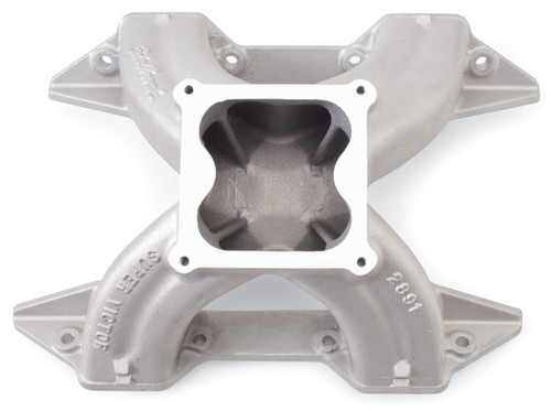 Edelbrock Super Victor Chrysler 440 Max Wedge Intake Manifold with 4500 Series Carburetor