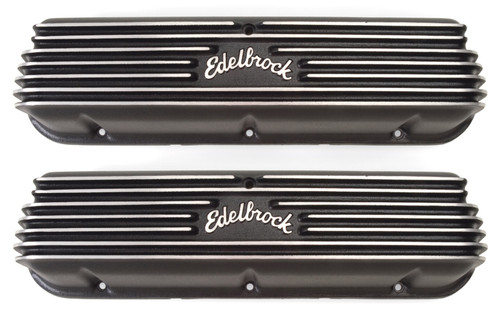Edelbrock Classic Series Valve Cover for Ford 221-351W V8 Engines - Black Finish