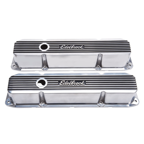 Edelbrock Elite II Valve Cover for Chrysler Big-Block 383/440 V8 - Polished Aluminum Part #4276