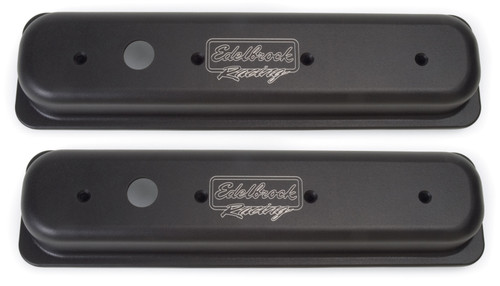 Edelbrock Victor Series Valve Cover for Chevy 262-400 CI V8 1986-1995 - Black Powder Coat Finish