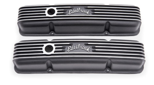 Edelbrock Classic Series Valve Cover for Chevrolet 262-400 V8 Engines - Black Finish