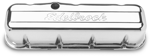 Edelbrock Signature Series Valve Cover for Chevrolet 396-502 V8 Engines (1965 and Later) - Chrome