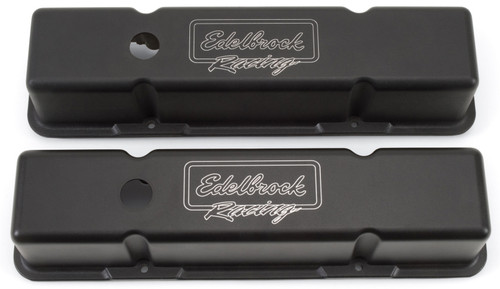 Edelbrock Victor Series Valve Cover for Chevy 262-400 CI V8 - Tall Black Finish
