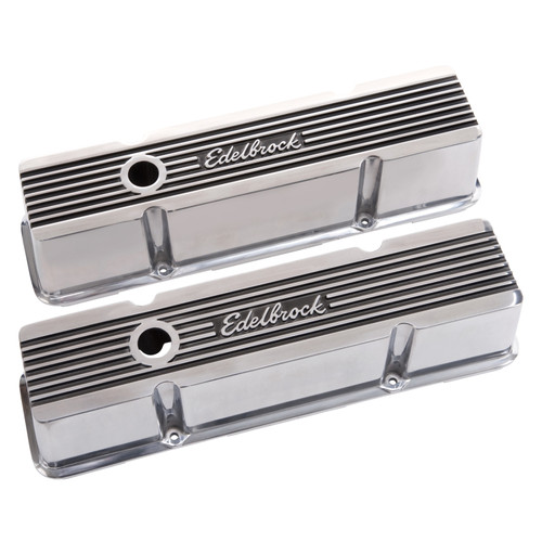 Edelbrock Valve Cover Elite II Series for Chevy 262-400 V8 1959-1986 - Tall Polished Finish
