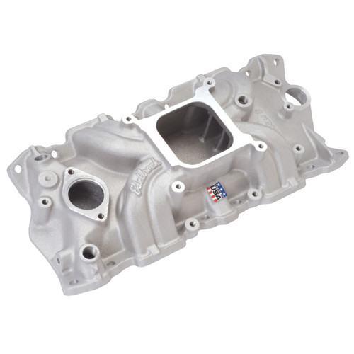 Edelbrock Torker II Intake Manifold Part #5001 for Chevrolet Small-Block V8 (1955-1986)