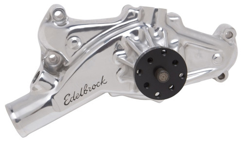 Edelbrock #8860 High Performance Water Pump for Big Block Chevy - Polished Short Style