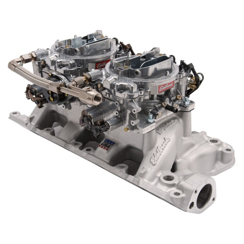 Edelbrock RPM Dual-Quad Intake Manifold and Carburetor Kit for Small-Block Ford 289-302