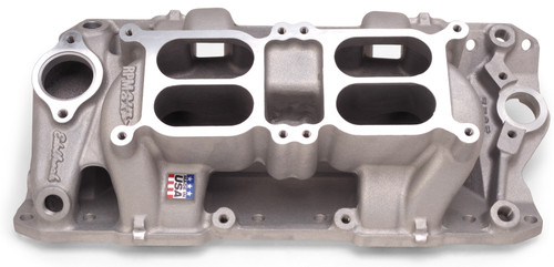 Edelbrock Performer RPM Dual-Quad Air-Gap Intake Manifold for Chevrolet Small-Block V8 - Part #7525
