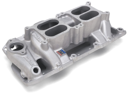 Edelbrock Performer RPM Dual-Quad Air-Gap Intake Manifold for Chevrolet Small-Block V8 - Part #7525