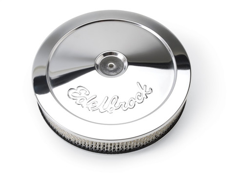 Edelbrock Pro-Flo Series Chrome Round Air Cleaner for 5-1/8 Inch Carburetors - Part #1208