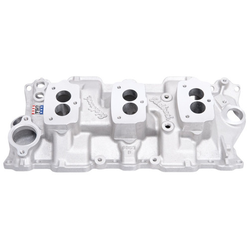 Edelbrock C-357-B Triple-Deuce Intake Manifold for Chevrolet Small-Block V8 (1955-1986)