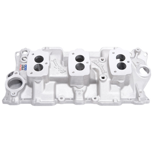 Edelbrock C-357-B Triple-Deuce Intake Manifold for Chevrolet Small-Block V8 (1955-1986)