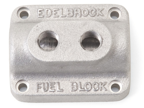 Edelbrock Vintage Cast Aluminum Fuel Block for Dual Carburetors Part #1280