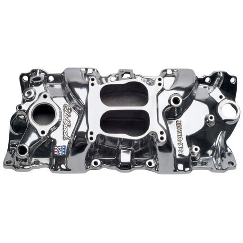 Edelbrock Performer Manifold Polished for Chevrolet Small-Block V8 Part #21011
