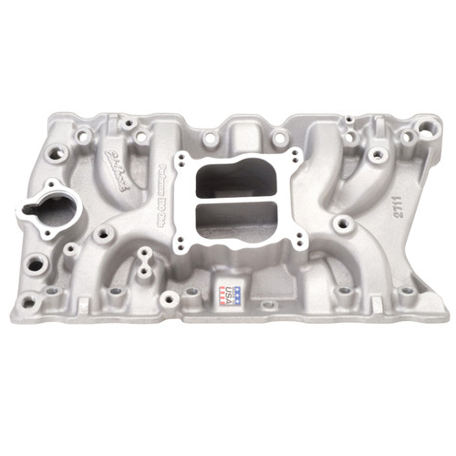 Edelbrock Performer Olds 350 Intake Manifold Part #2711 for 1964-1985 Oldsmobile V8 Engines