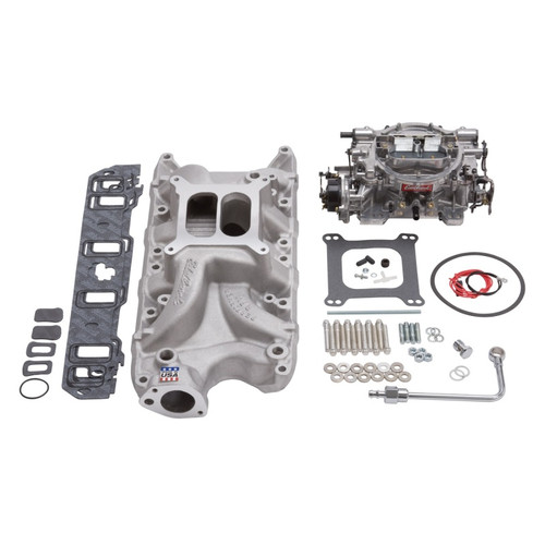 Edelbrock Performer RPM Small Block Ford 289-302 Single-Quad Manifold and Carb Kit