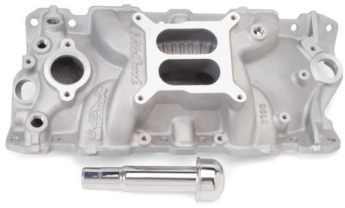 Edelbrock Performer EPS Intake Manifold with Oil Fill Tube for Small-Block Chevy 262-400 V8 - Part #2703