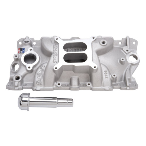 Edelbrock Performer EPS Intake Manifold with Oil Fill Tube for Small-Block Chevy 262-400 V8 - Part #2703
