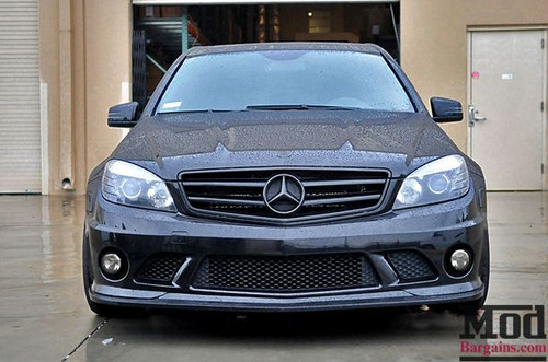 Carbon Fiber Front Lip for 2008-11 Mercedes C63 AMG [W204] A-Style