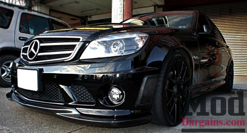 Carbon Fiber Front Lip for 2008-11 Mercedes C63 AMG [W204] GH-Style