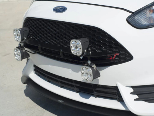 Front Light Plate w/4x Mounts for 2014-19 Ford Fiesta ST [MK 7.5 JA8] by Rally Innovations