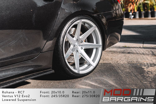 Rohana RC7 Wheels for BMW 5x120mm Machine Silver 19/20in