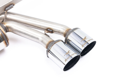Supersprint Muffler w/ 2 Round Tips for 1999-2006 BMW 325i/330i