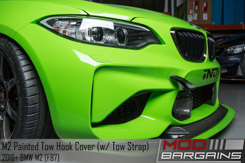 Painted Front Tow Strap Cover for 2016+ BMW M2 [F87] IND-F87-FTOW